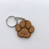 Llavero huella perro personalizado