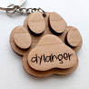 Llavero huella perro personalizado