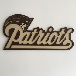 Escudo NFL en madera