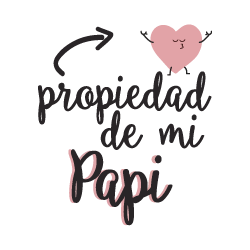 Camiseta propiedad de mi papi/hija