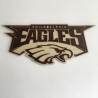 Escudo NFL en madera