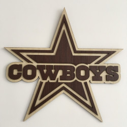 Escudo NFL en madera