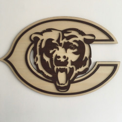 Escudo NFL en madera