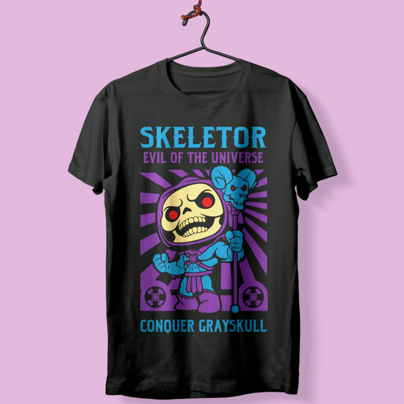 Camiseta skeletor