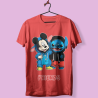 Camiseta Mickey y Stitch