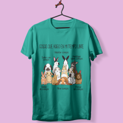 Camiseta "Conejos: Cosas que hago en mi tiempo libre"