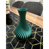 Jarrón Iridiscente Espiral 3D
